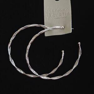 Silver Berkley Earrings by Leslie Curtis